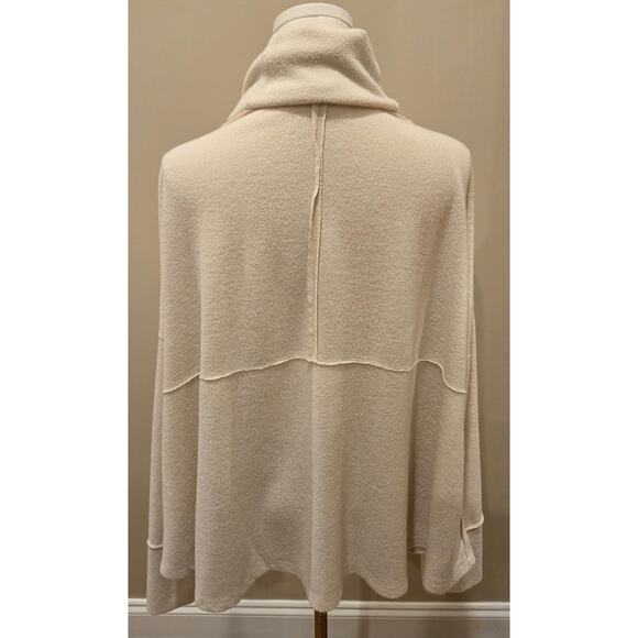 143 Story by Line Up Cowl Neck Sweater Soft Cream Medium Oversized - Picture 5 of 10
